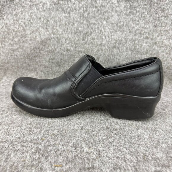 ✅ Womens 11B Ariat Sutter Black Leather Slip-On Clogs Heeled Comfort Work/Chore - Picture 12 of 12